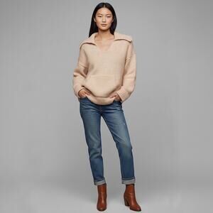 Anthropologie Pilcro Collared Pouch-Pocket Sweater Size XS